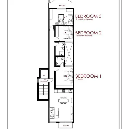Habitación en casa particular F10 3, Private Two Single Beds Shared Bathroom In Shared Flat Msida